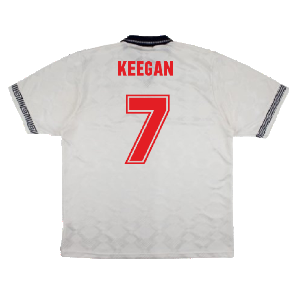 England 1990-92 Home Shirt (M) (Excellent) (Keegan 7)_1