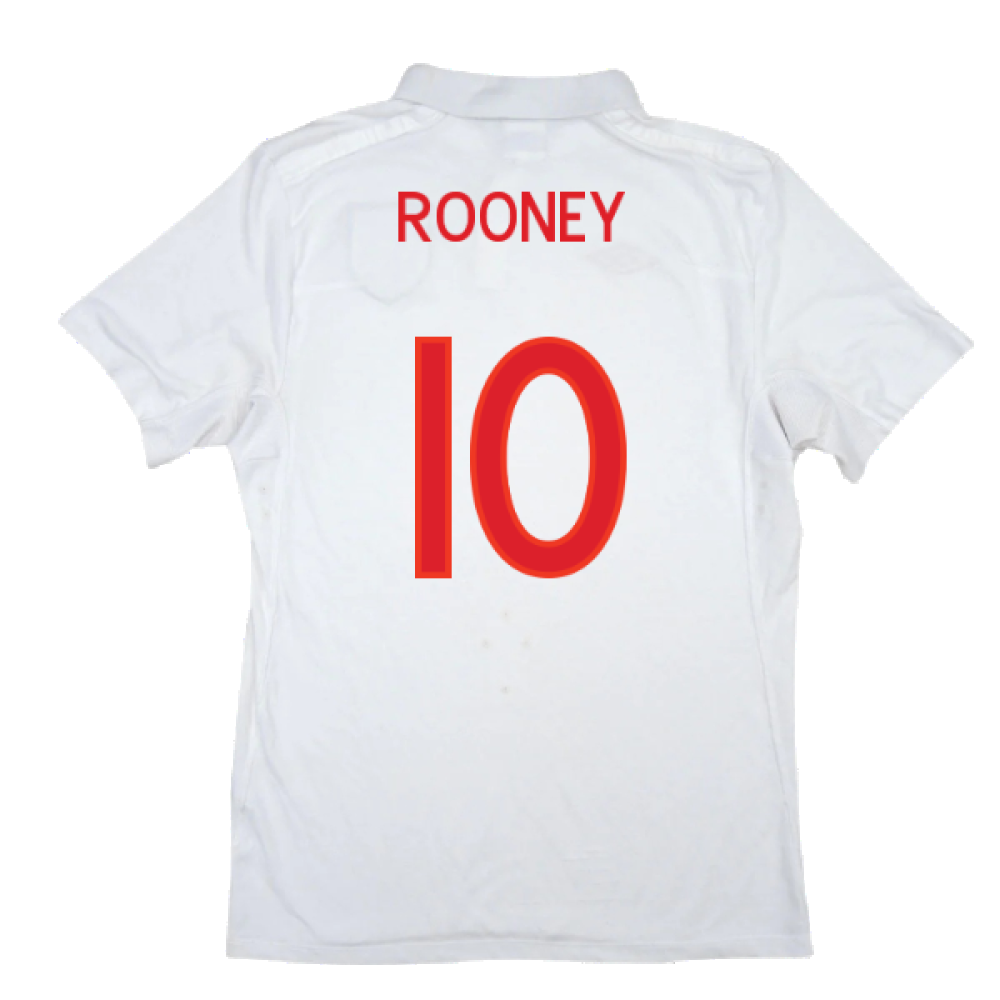 England 2010-2011 Home Shirt (XL) (Excellent) (ROONEY 10)_1