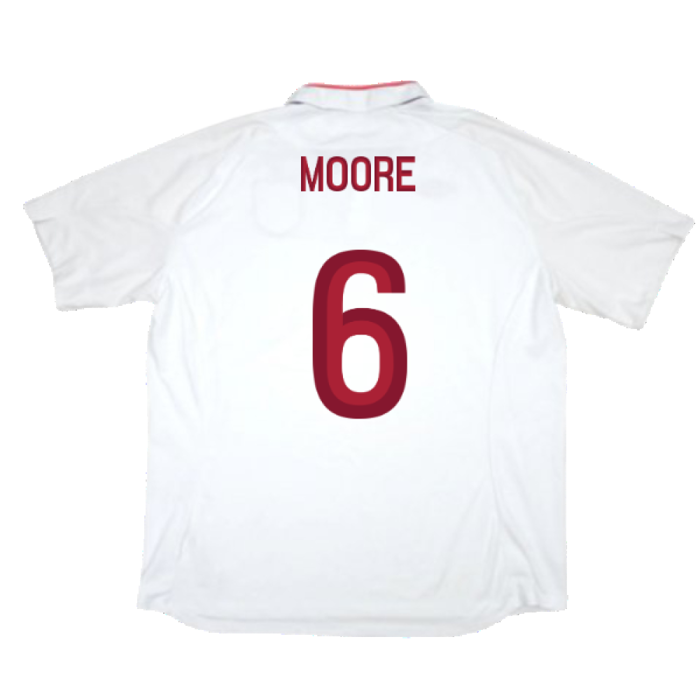 England 2012-13 Home Shirt (XL) (Good) (Moore 6)_1