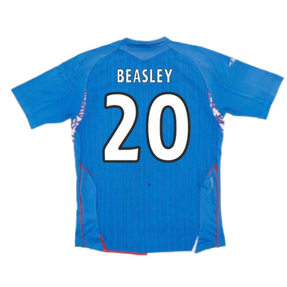 Rangers 2007-08 Home Shirt (Excellent) (Beasley 20)_1