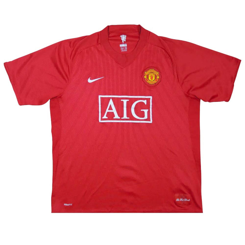 Manchester United 2007-09 Home Shirt (L) Ronaldo #7 (Excellent