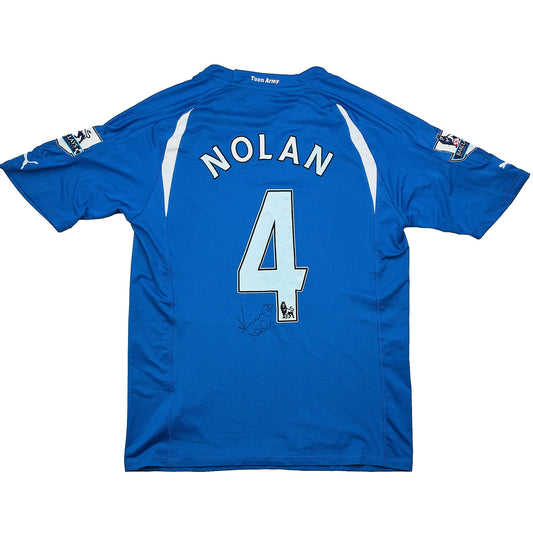 CULT KITS - 2010/11 NEWCASTLE NOLAN #4 *MATCH ISSUED + SIGNED* AWAY SHIRT (XL) PUMA