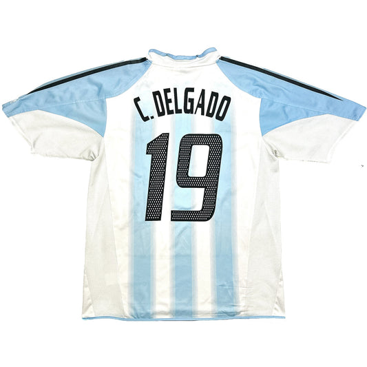 CULT KITS - 2004/05 ARGENTINA C.DELGADO #19 HOME SHIRT (M) ADIDAS