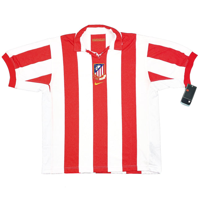 2002/04 ATLETICO MADRID *CENTENARY* BNWT HOME SHIRT (XL) NIKE