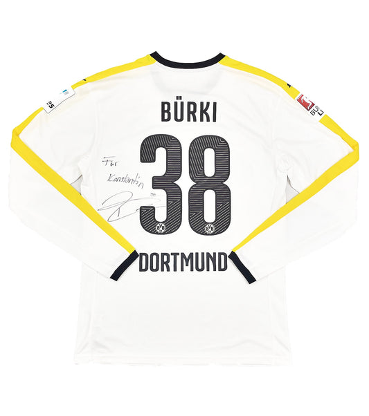 2015/16 DORTMUND BURKI #38 *MATCH ISSUED + SIGNED* GK SHIRT (L) PUMA