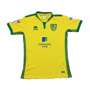 2016/17 Norwich City Howson #8 *Match Issue* Home Shirt (M) Errea