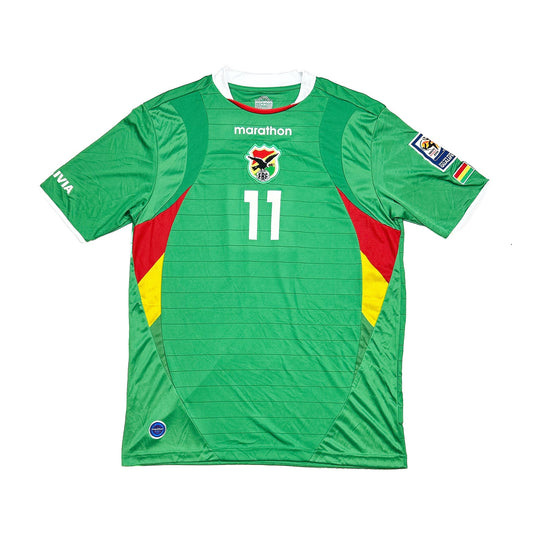 2007/10 BOLIVIA #11 *PLAYER ISSUE* HOME SHIRT (XL) MARATHON