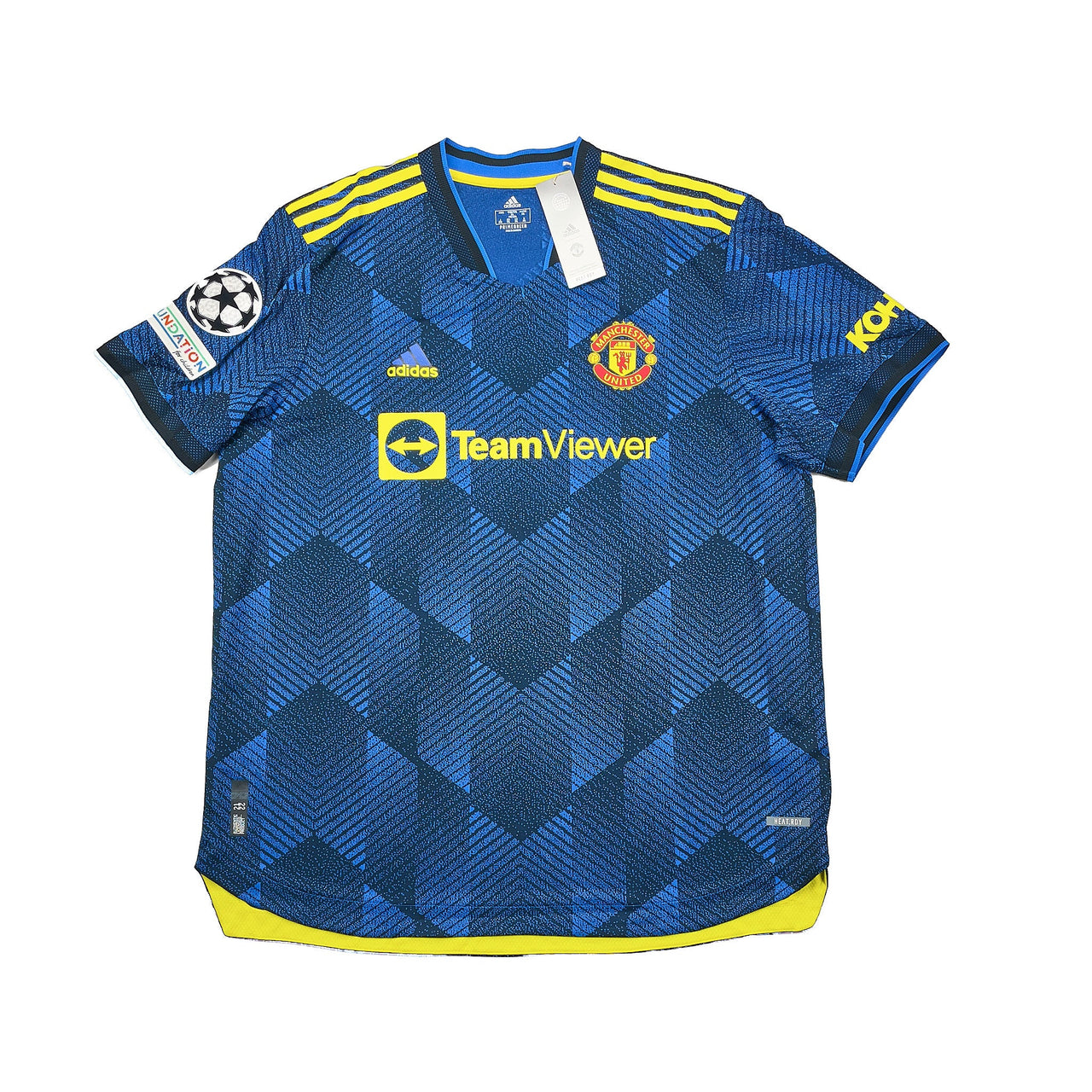 2021/22 MANCHESTER UNITED CAVANI #21 *BNWT* AUTHENTIC THIRD SHIRT (XXL) ADIDAS