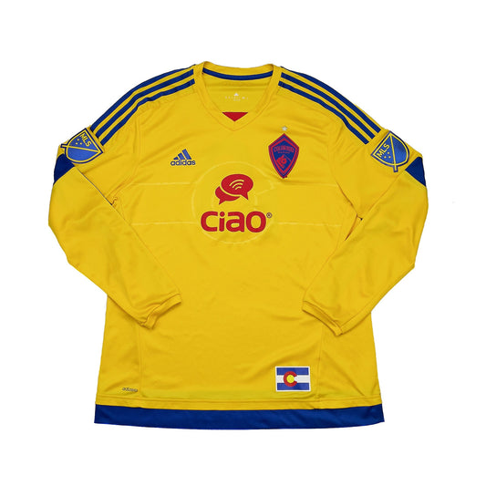 2016/17 COLORADO RAPIDS #18 *PLAYER ISSUE* L/S AWAY SHIRT (XL) ADIDAS