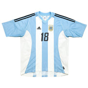 2002/04 Argentina Kily #18 Home Shirt (L) Adidas