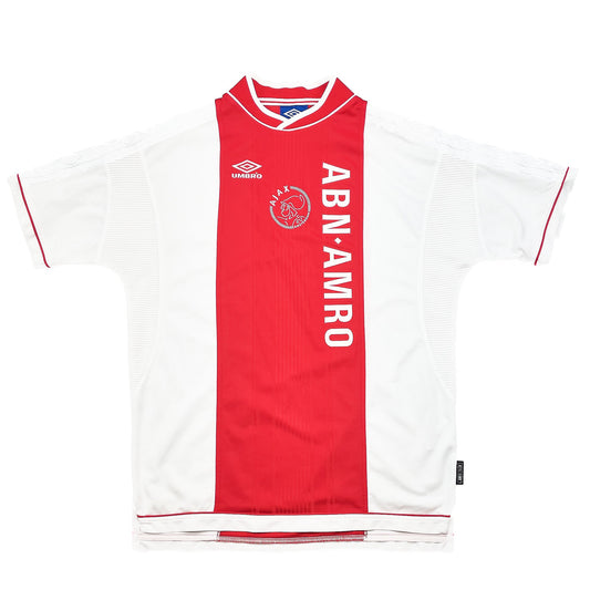 CULT KITS - 1999/00 AJAX HOME SHIRT (XL) UMBRO