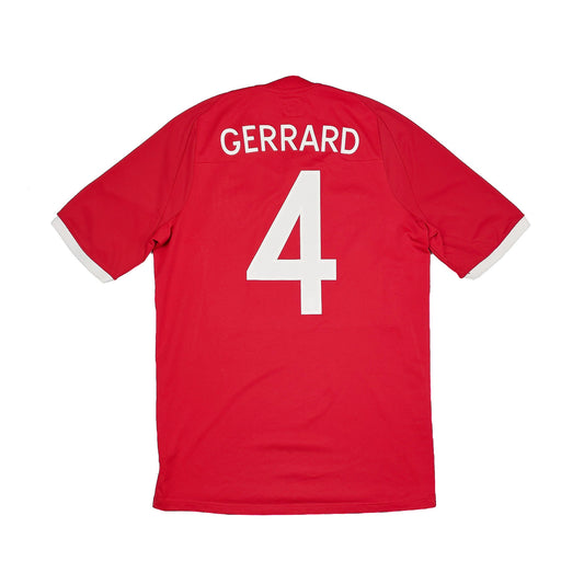 CULT KITS - 2010/11 ENGLAND GERRARD #4 AWAY SHIRT (M) UMBRO