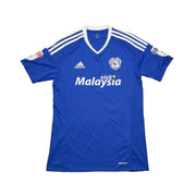 2016/17 Cardiff City Zohore #26 *Match Issued + Signed* Home Shirt (S) Adidas