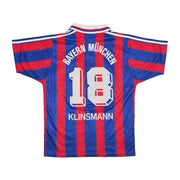 1995/97 Bayern Munich Klinsmann #18 Home Shirt (S) Adidas
