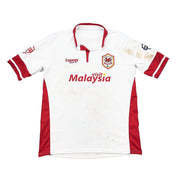2014/15 Cardiff City Le Fondre #10 *Match Worn + Signed* Third Shirt (M) Cosway Sports