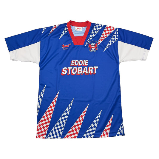 CULT KITS - 1995/97 CARLISLE *MINT* HOME SHIRT (L) RED FOX