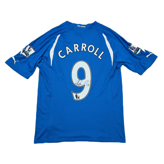 CULT KITS - 2010/11 NEWCASTLE CARROLL #9 *MATCH ISSUED + SIGNED* AWAY SHIRT (XL) PUMA