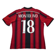 2016/17 AC Milan Montolivo #18 Home Shirt (S) Adidas