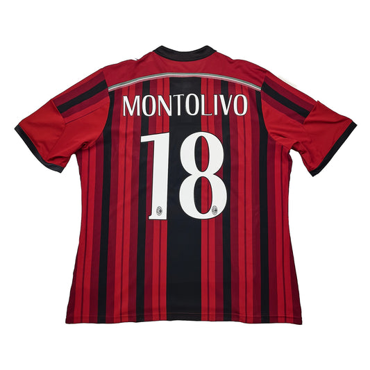 2016/17 AC MILAN MONTOLIVO #18 HOME SHIRT (S) ADIDAS