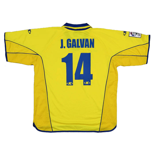 CULT KITS - 2002/03 VILLARREAL J.GALVAN #14 HOME SHIRT (L) KELME