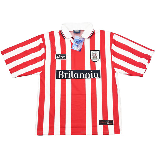CULT KITS - 1997/98 STOKE CITY *BNWT* HOME SHIRT (L) ASICS