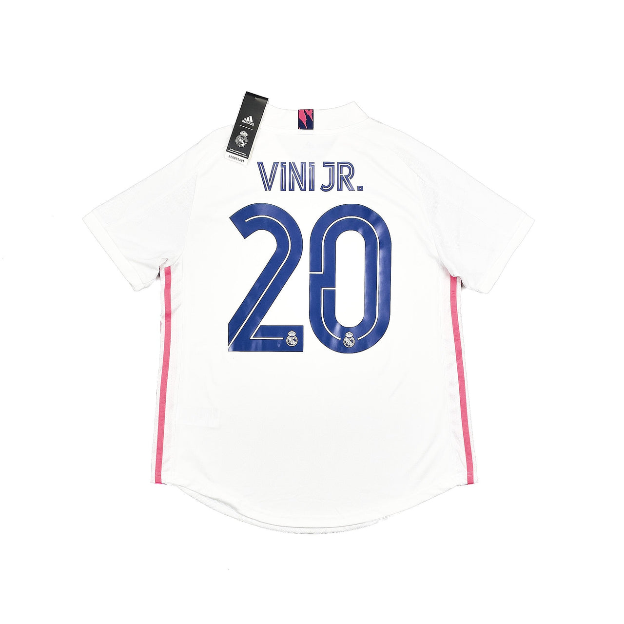 2020/21 REAL MADRID VINI JR #20 *BNWT* HOME SHIRT (WOMENS L) ADIDAS