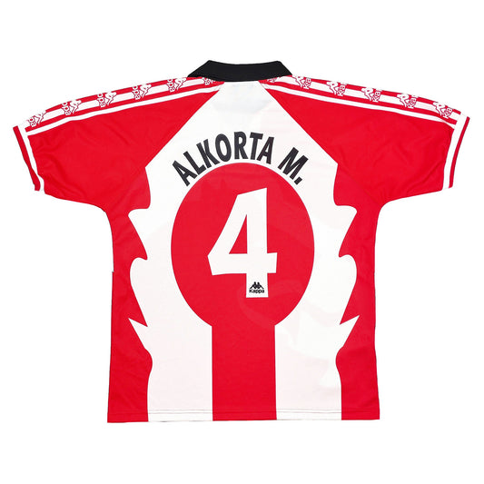 CULT KITS - 1997/98 ATHLETIC BILBAO ALKORTA M #4 *CENTENARY* HOME SHIRT (XL) KAPPA