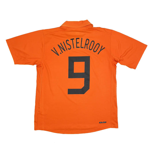 2006/08 NETHERLANDS VAN NISTELROOY #9 HOME SHIRT (M) NIKE