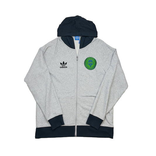 2015/16 SEATTLE SOUNDERS HOODED TRACK JACKET (L) ADIDAS ORIGINALS