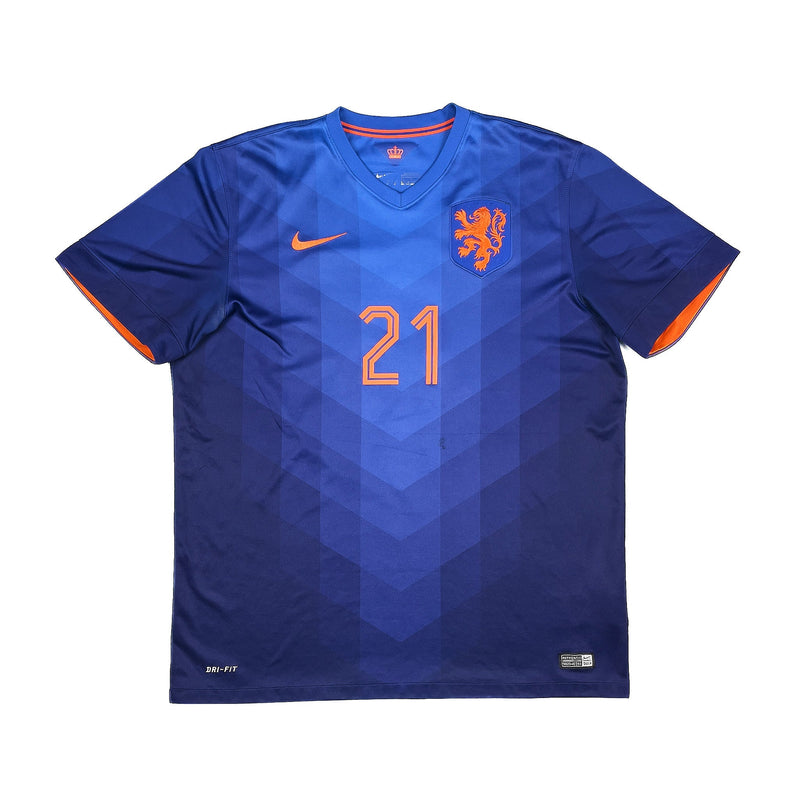 2014/15 Netherlands Memphis #21 Away Shirt (XL) Nike