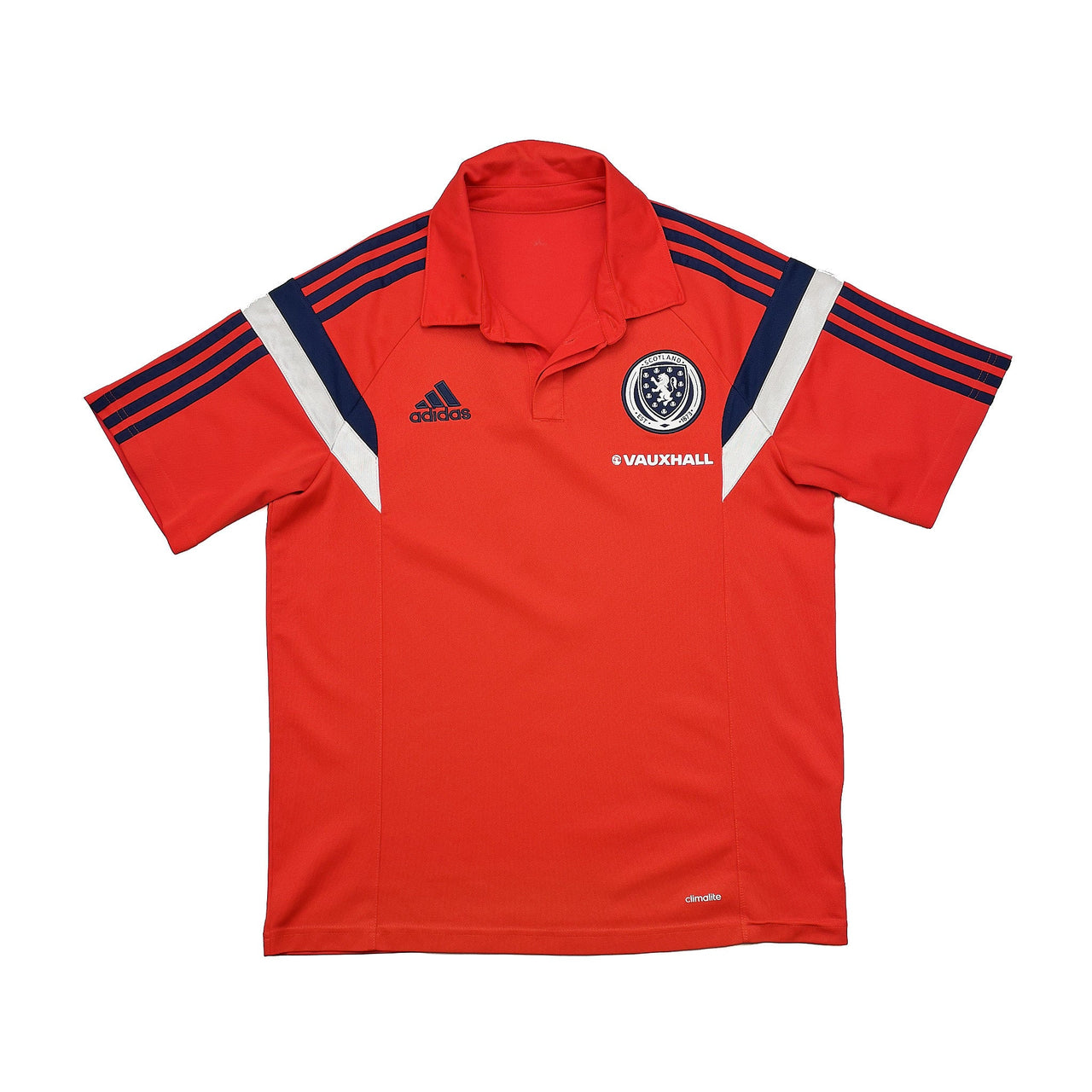 CULT KITS - 2014/15 SCOTLAND POLO SHIRT (M) ADIDAS