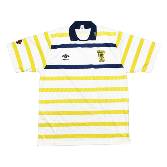 1988/91 SCOTLAND *MINT* AWAY SHIRT (L) UMBRO