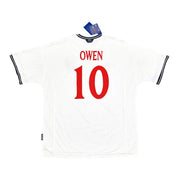 1999/01 England Owen #10 *BNWT* Signed Home Shirt (XXL) Umbro
