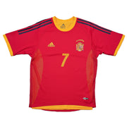 2002/04 Spain Raul #7 *Player Issue* Home Shirt (S) Adidas