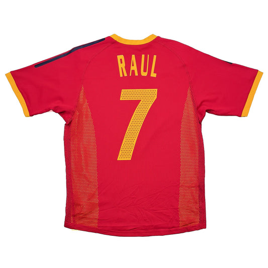 CULT KITS - 2002/04 SPAIN RAUL #7 *PLAYER ISSUE* HOME SHIRT (S) ADIDAS