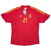2004/06 Spain Valeron #21 *BNWT* Home Shirt (XL) Adidas