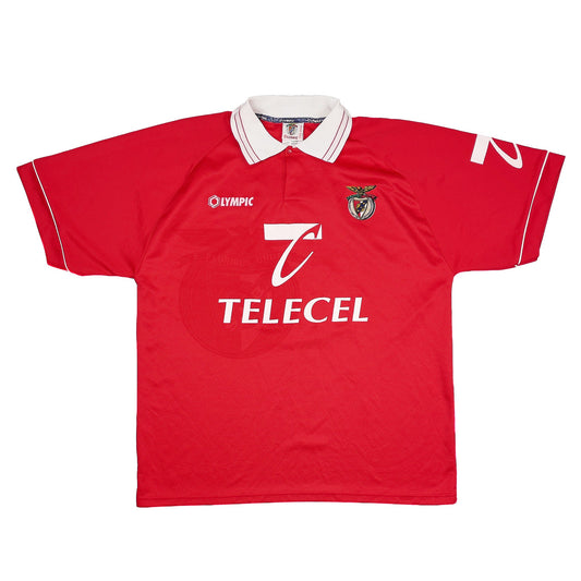 1996/97 BENFICA #3 *PLAYER ISSUE* HOME SHIRT (XXL) OLYMPIC