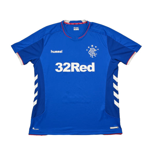 CULT KITS - 2018/19 RANGERS HOME SHIRT (XXL) HUMMEL