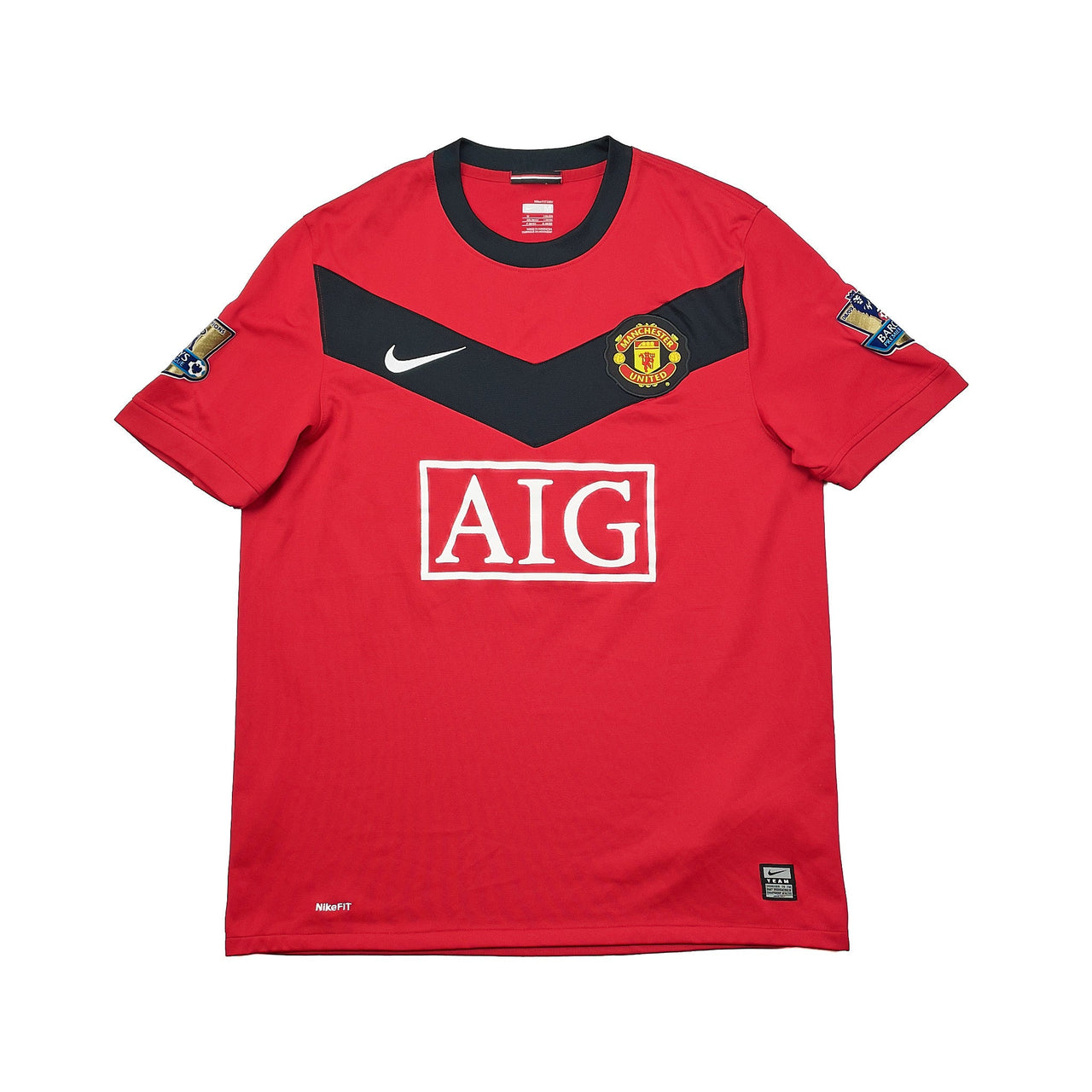 CULT KITS - 2009/10 MANCHESTER UNITED HARGREAVES #4 HOME SHIRT (M) NIKE