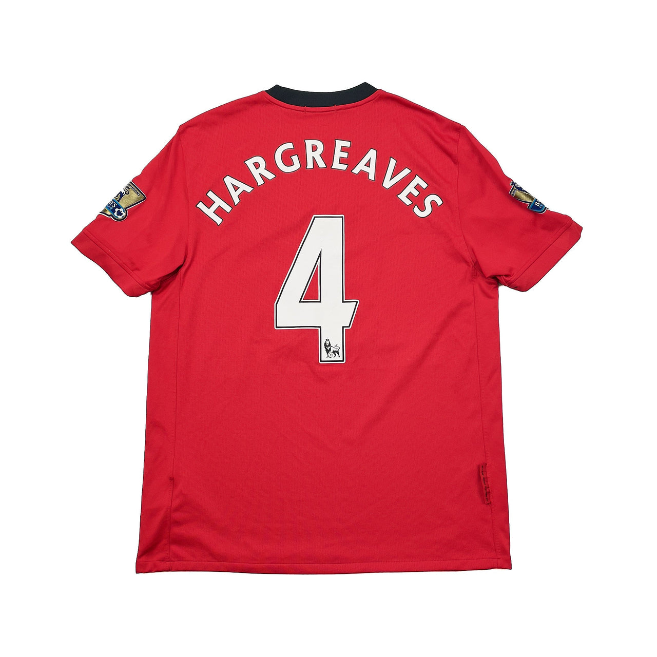 CULT KITS - 2009/10 MANCHESTER UNITED HARGREAVES #4 HOME SHIRT (M) NIKE