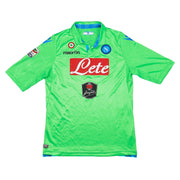 2014/15 Napoli Colombo #15 *Match Issue* GK Shirt (XL) Macron