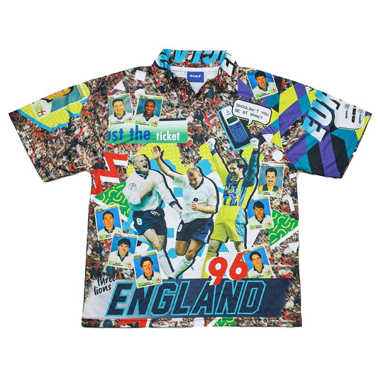 Cult Kits - 96 ENGLAND 'JUST THE TICKET' EURO 96 BOOTLEG SHIRT (MULTIPLE SIZES) CULT, XXL / 1996