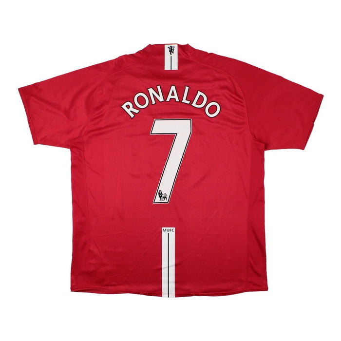 Manchester United 2007-2009 Home Shirt (Ronaldo 7) ((Very Good) XL)