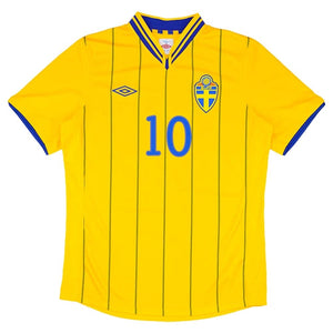 Sweden 2012-13 Home Shirt (Ibrahimovic 10) ((Excellent) S)_1