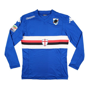 Sampdoria 2014-15 Home Long Sleeve Shirt (Gabbiadini #11) ((Excellent) XL)_1