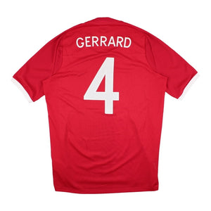 England 2009-10 Away Shirt (Gerrard #4) ((Very Good) L)_0
