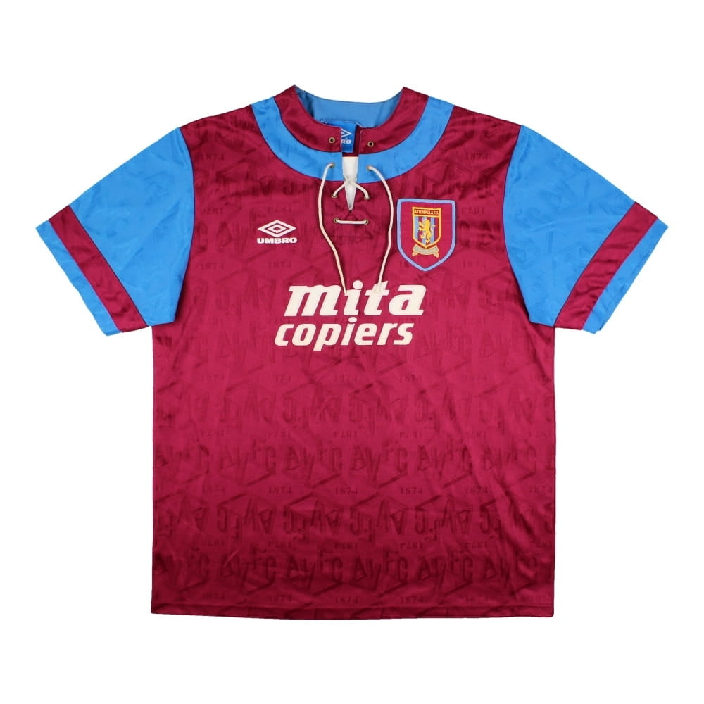 Aston Villa 1992 Home Shirt (McGrath #5) ((Excellent) XL)_1