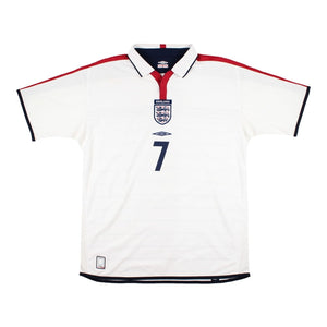 England 2003-05 Home Shirt (Beckham #7) ((Very Good) M)_1