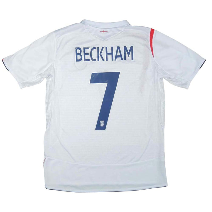 England 2006-08 Home Shirt (Beckham #7) ( ((Very Good) S)