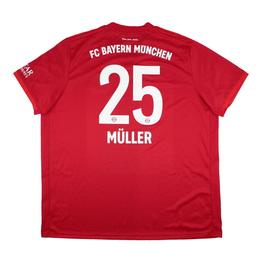 Bayern Munich 2019-20 Home Shirt (Muller #25) (Mint)_0